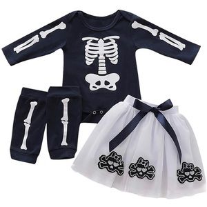 Toddler Girl Skeleton Costume 18-24 months